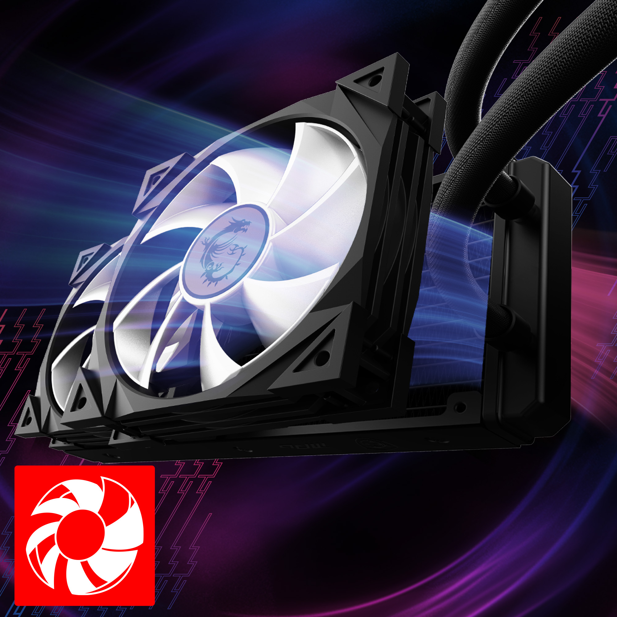 MSI MPG CoreLiquid D240 ARGB CPU Liquid Cooler - 2.4